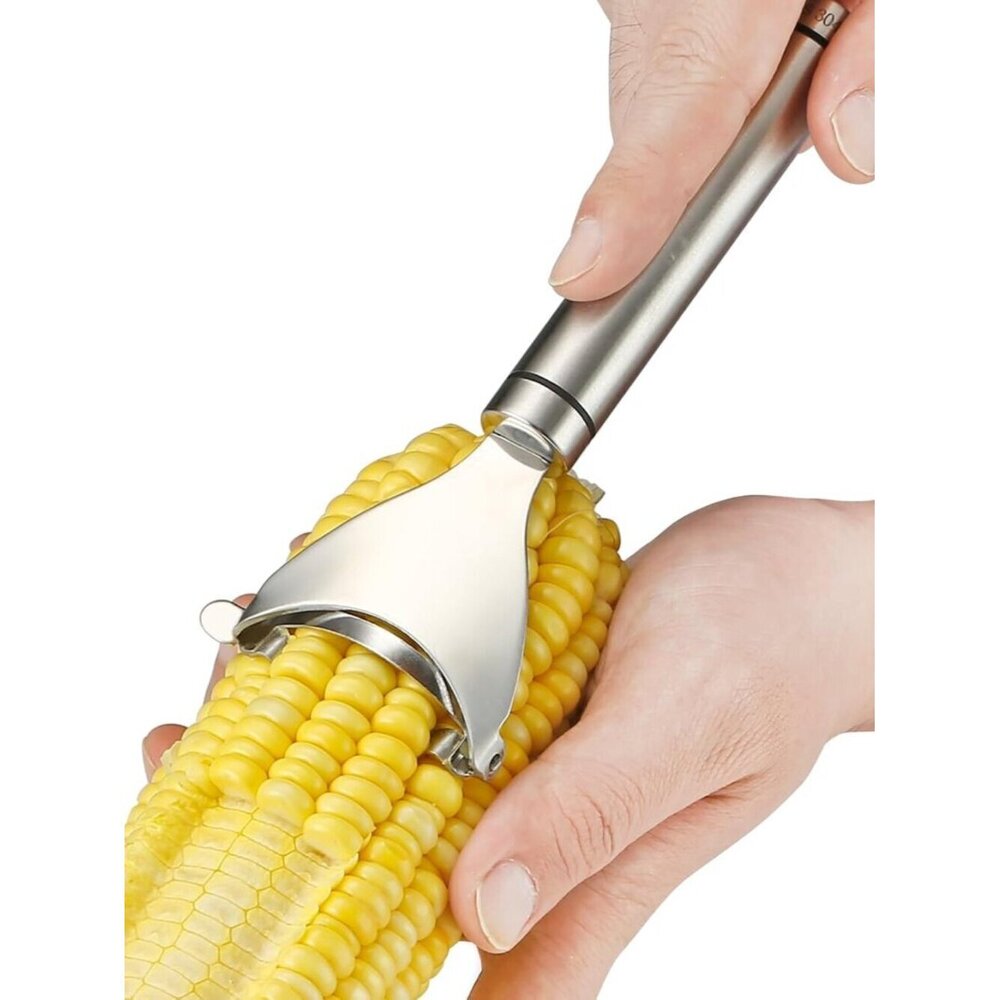 Corn Peeler Stainless Stee Corn Cob Stripper Tool Corn Thresher from the Cob